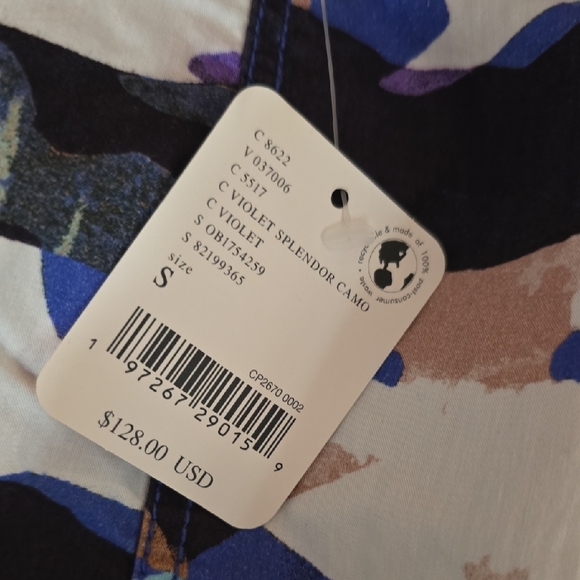 FREE PEOPLE MOVEMENT MESMERIZE IN VIOLET SPLENDOR CARGO PANTS SZ S NWT MSRP 128 - Picture 10 of 11